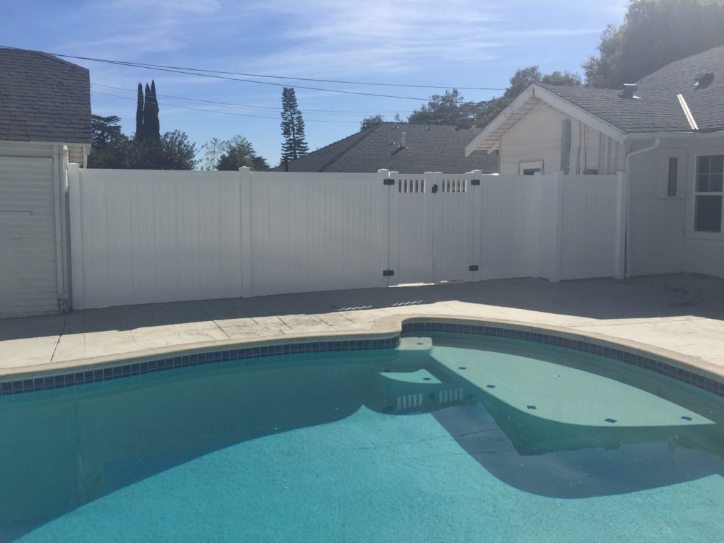 Privacy Fence With Double Gates