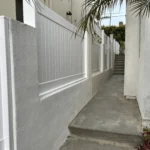 White Vinyl Privacy Fence along the property Marina Del Rey